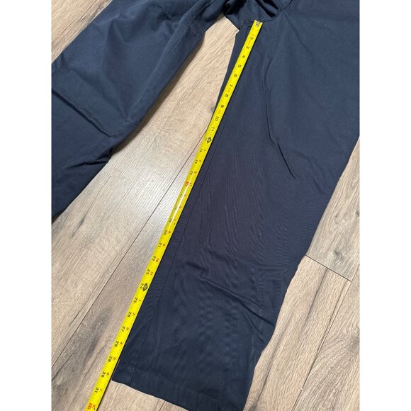 L.L. Bean Womens Favorite Fit Navy Blue Pants Size 12 Regular Chino Flat Front S - Picture 6 of 8